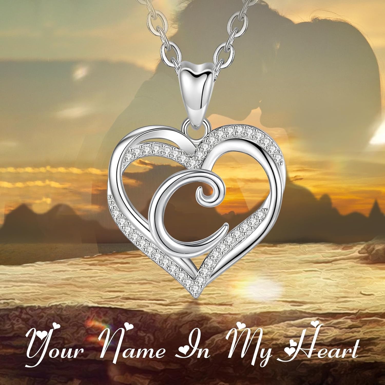 INFUSEU Unique Initial Necklaces for Women Girls Small Heart Letter Jewelry, Meaningful Personalized Gifts - Image 8