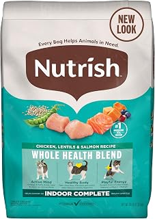 Rachael Ray Nutrish Indoor Complete Dry Cat Food, Chicken Lentils & Salmon, 14 lb - Natural Premium Formula for Indoor Cats