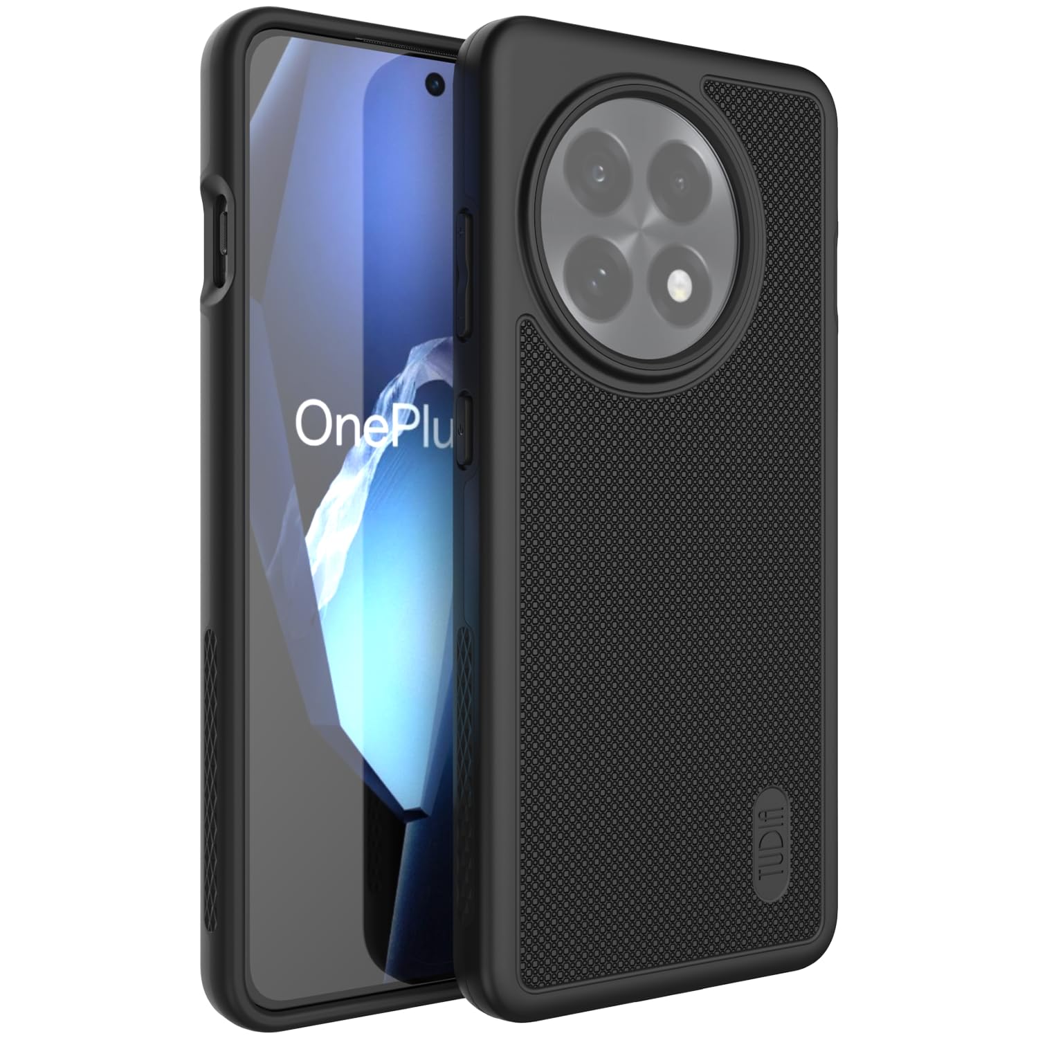 TUDIA MergeGrip Oneplus Nord N30 5G Case Dual Layer Tough Heavy Duty Case - Matte Black