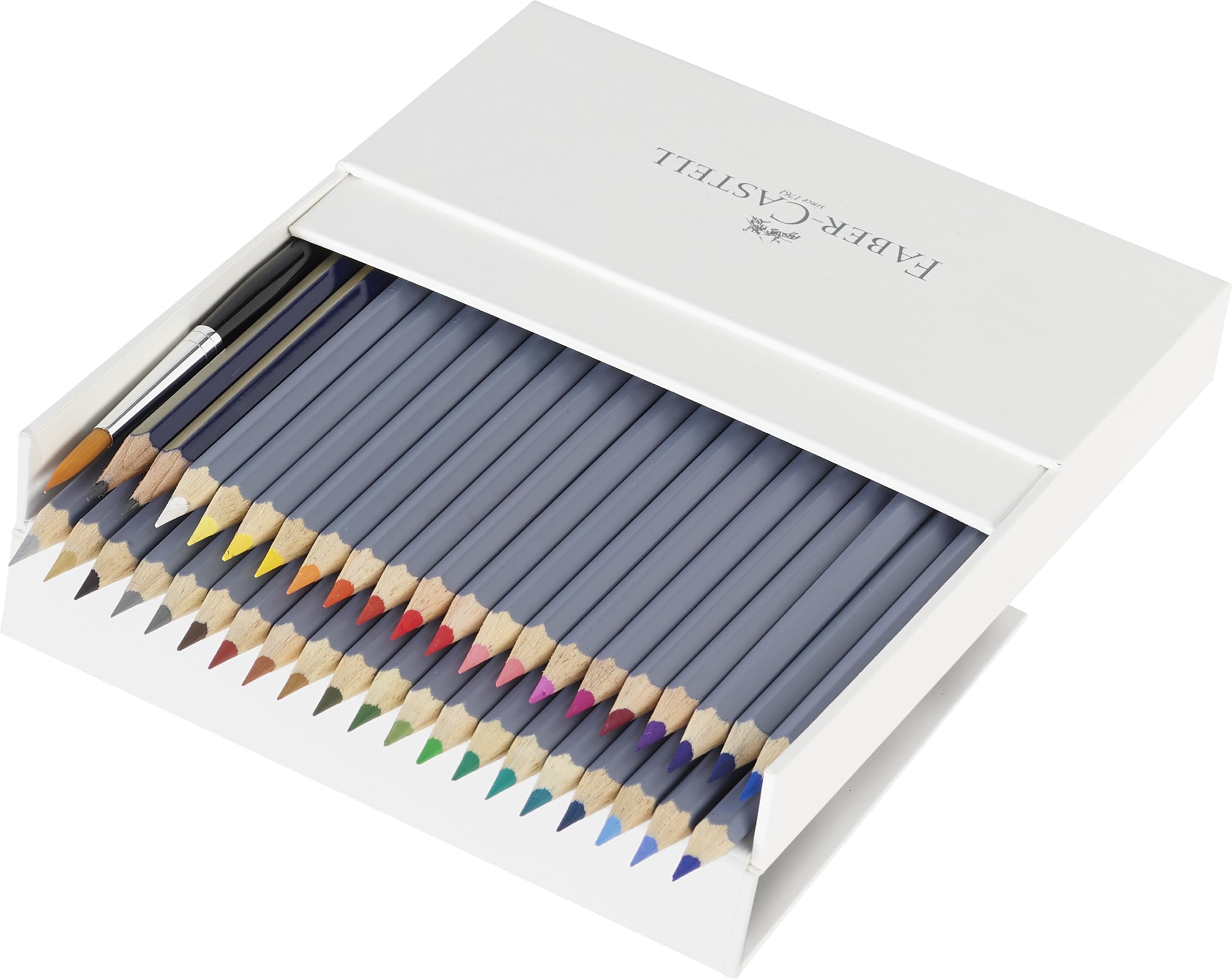 Faber-Castell Goldfaber Aqua - Set di 38 matite acquerellabili e blocco per acquerelli, formato A4, carta rilegata a spirale, 190 g/m², 15 fogli