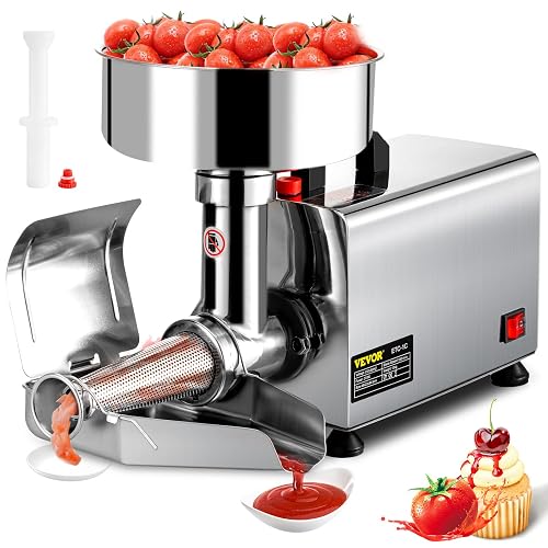 VBENLEM 110V Electric Tomato Strainer 370W Commercial Grade Tomato Milling Machine