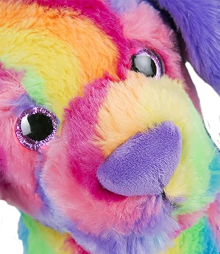 Miniatura 2 de Cuddly Soft 16 inch Rainbow Stripe de peluche perro... We Stuff 'Em... YOU LOVE' Em.