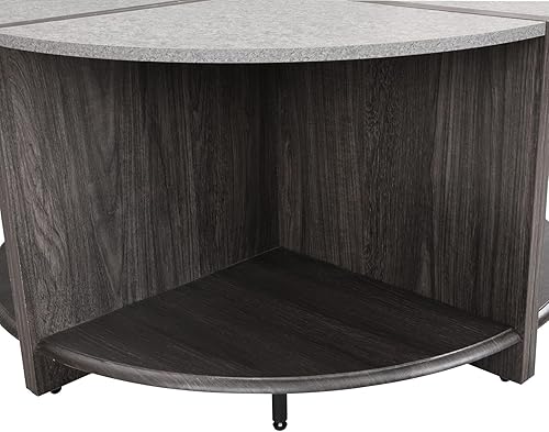 Miniatura 85 de Mesa de centro redonda para sala de estar, centro circular pequeño de madera maciza, diseño moderno, muebles para el hogar, mesa de centro para sala