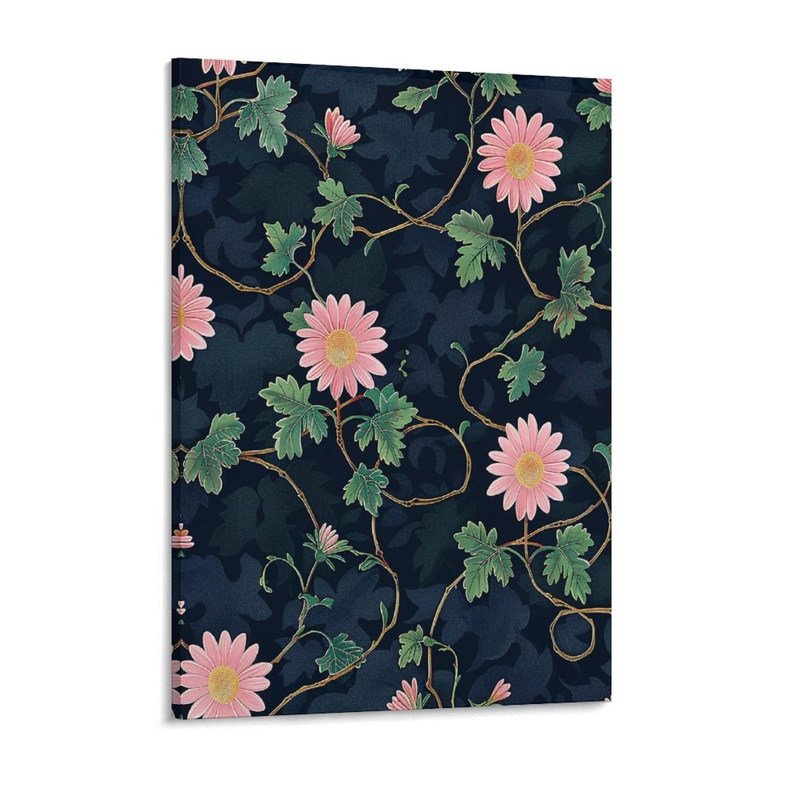 Daisies And Vines Canvas Wall Art for Bedroom 12x16inch Canvas Prints Artwork for Walls Modern Picture Artwork Painting for Living Room Aesthetic Wall Paintings for Bathroom Kitchen Office De