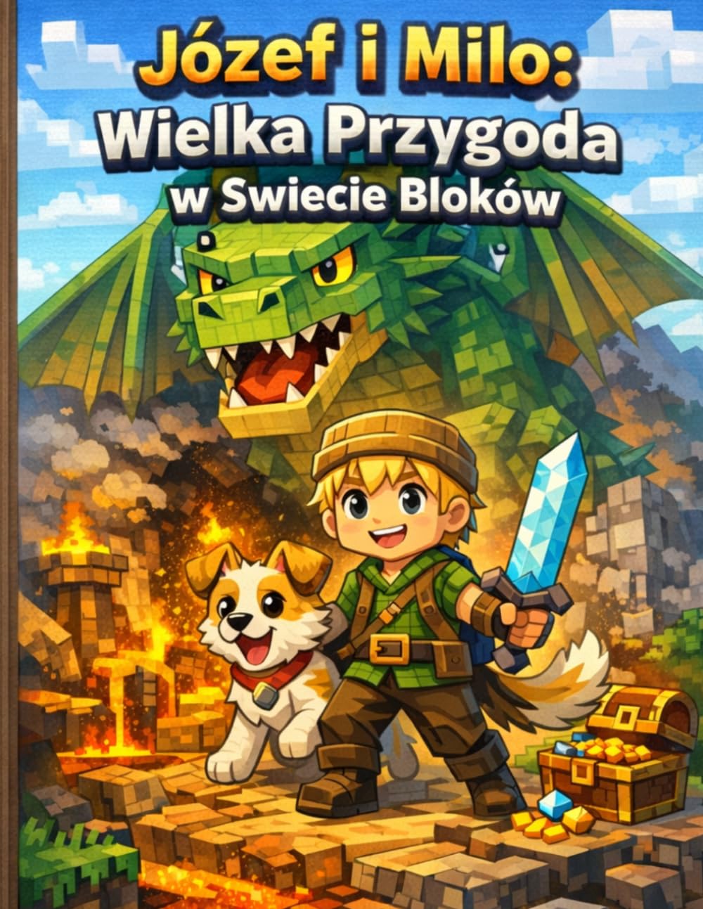 Józef i Milo: Wielka Przygoda w Świecie Bloków: Kolorowanka dla dzieci 8-10 lat