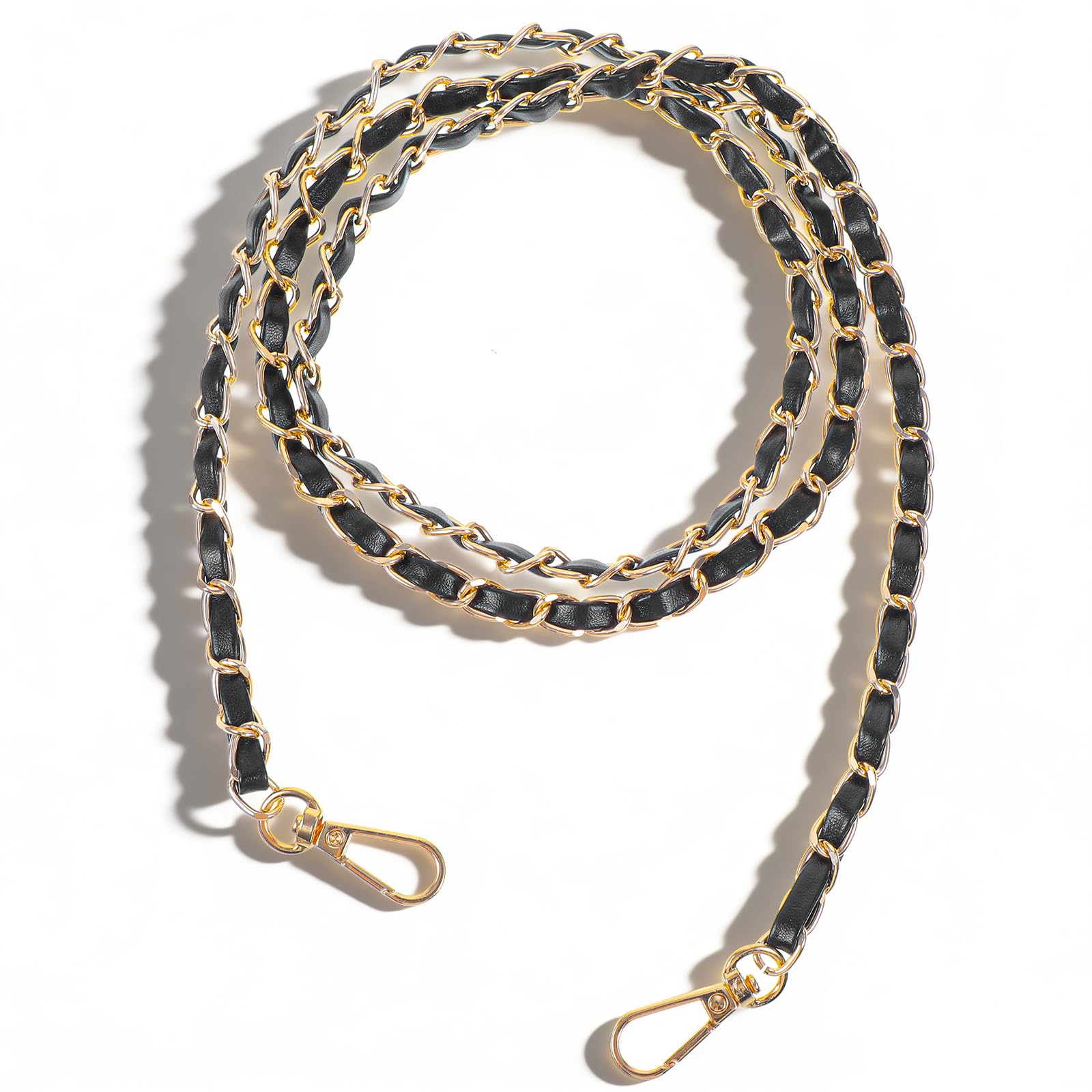 Grevosea Purse Straps Replacement Crossbody, Gold Purse Chain Strap with Metal Buckles 47" Long Bag Chains Purse Chains for Handbags and Crossbody Bag Accessories(Gold)-picture-32