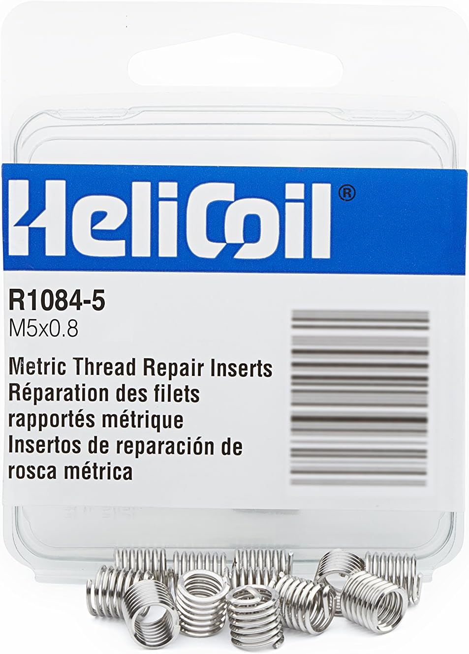 Helical Insert, 304SS, M5x0.8, PK12
