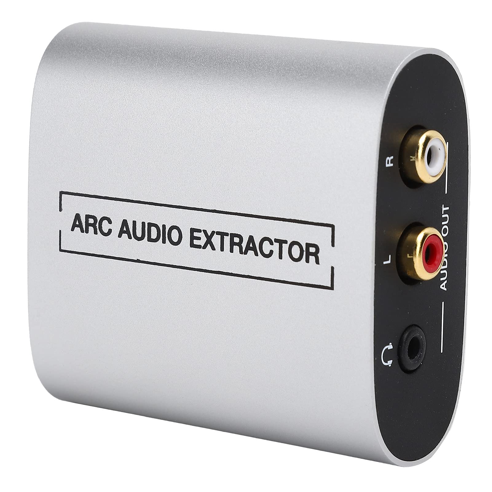 Bewinner Convertidor Extractor, Aleación de Aluminio HDMI 1.4 Decodificador de Audio PCM 2.0 Salida de 3,5 Mm Control de Volumen CEC para HDTV Amplificador Receptor Uso en Exteriores