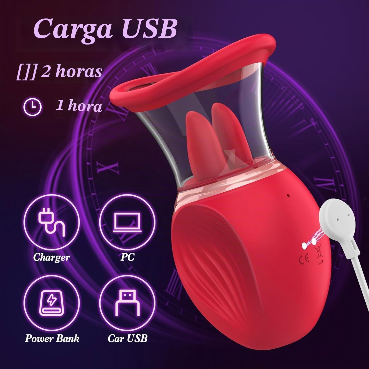 Vibrador De Succión De Clítoris Al Vacío con 4 Modos De Vibración De Succión Y Lamiendo, Masajeador De Pezones, Estimulador De Punto G para Mujeres, Parejas, Juguetes Sexuales,C