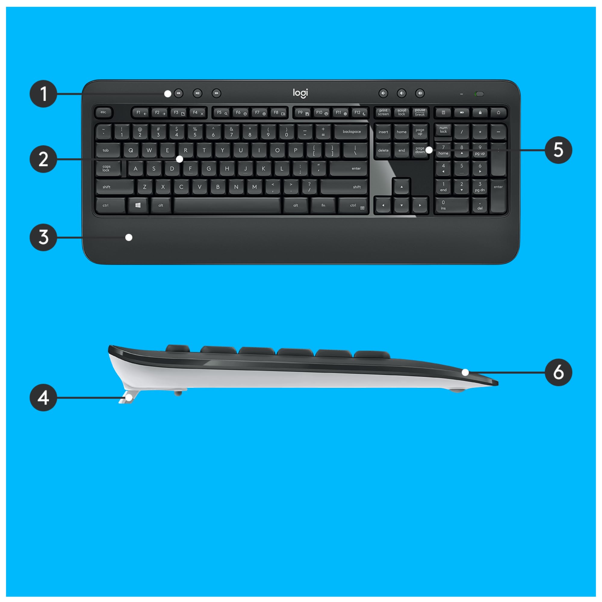Logitech MK540 avancé clavier et souris sans fil COMBO - CH ‎QWERTZ