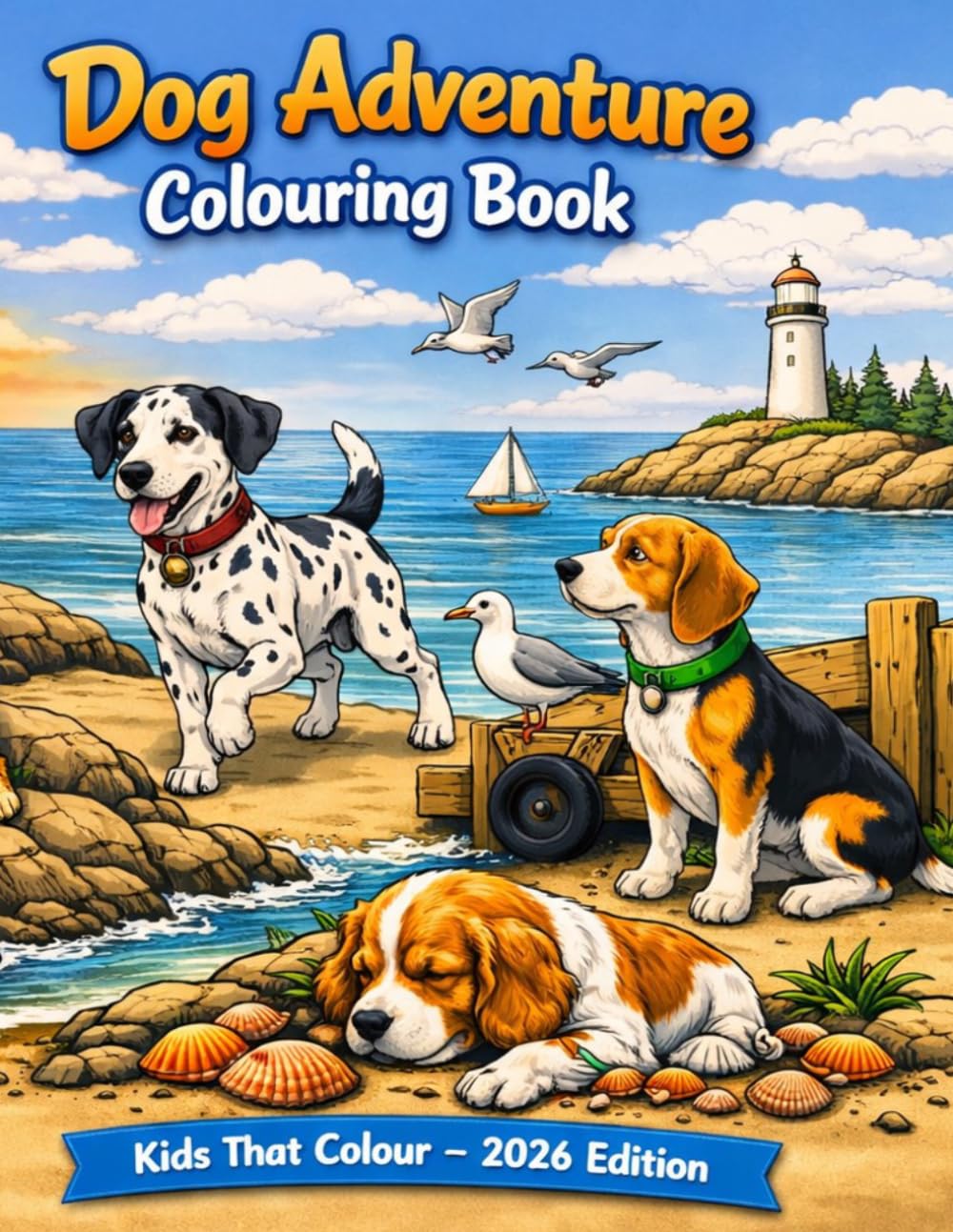 Dog Adventure Colouring Book: Kids That Colour - 2026 Edition