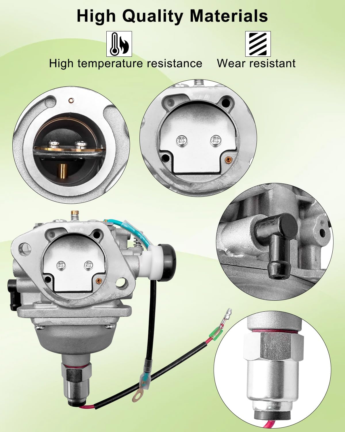 Carburetor Fit for Kohler KT745-3011 KT745-3042 Replace 16-853-01-S 1685301S, with Fuel Pump Oil Filter Gasket Spark Plug