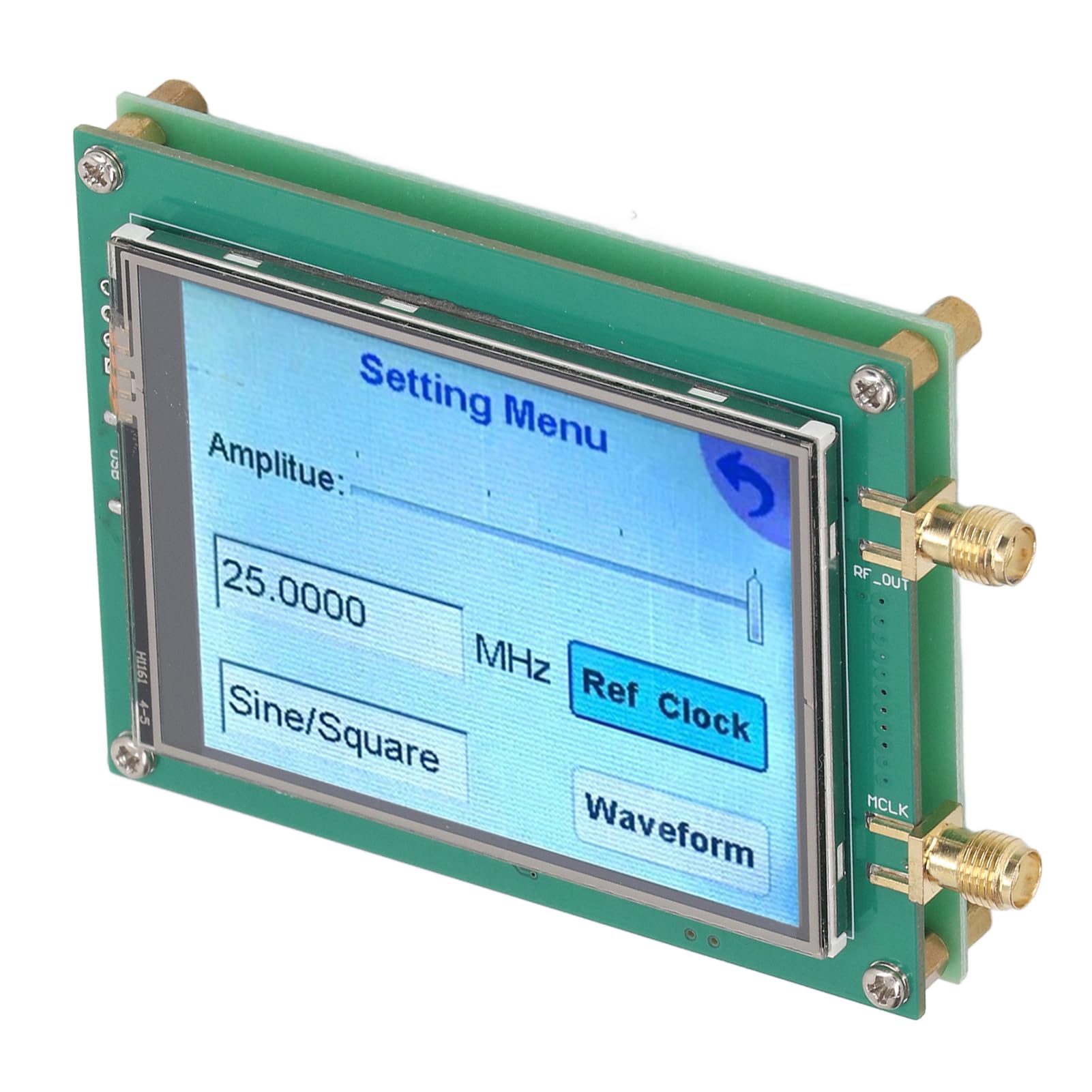 Cocoarm Generator Sygnału RF Moduł Generatora Sygnału PCB Od 35 MHz do 6000 MHz Kontrola Przemiatania za pomocą Ekranu Dotykowego Wyjście SMA do Testowania Radia Stanowisko Laboratoryjne Sterowanie