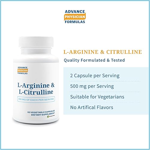 Miniatura 2 de L-Arginina 500 mg, L-Citrulina 500 mg, 60 Cápsulas Vegetales