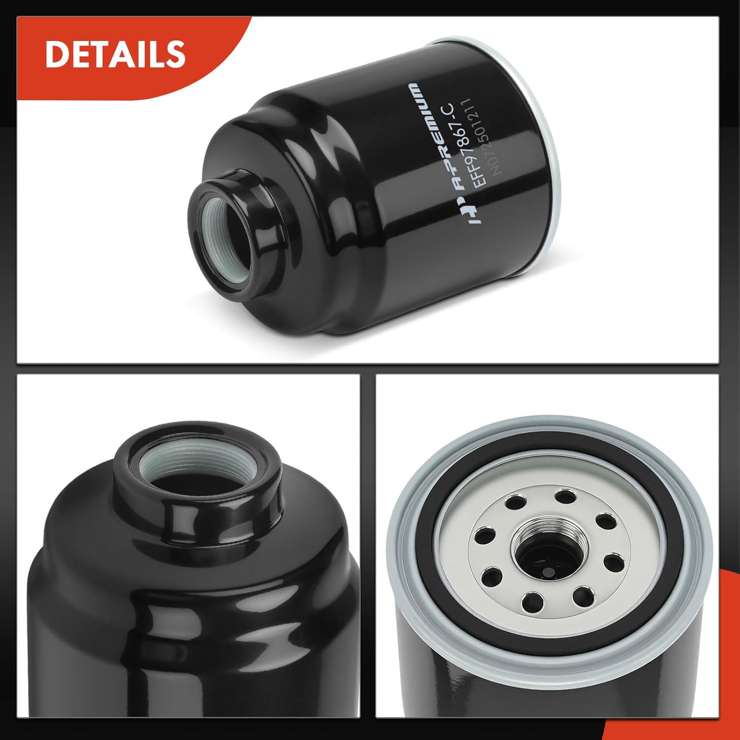 A-Premium Fuel Water Separator Filter Kit Compatible with Ram 2500, 3500, 4500, 5500, 2013 2014 2015 2016 2017 2018, 6.7L, Diesel, Replaces# 68197867AA, 68197867AB
