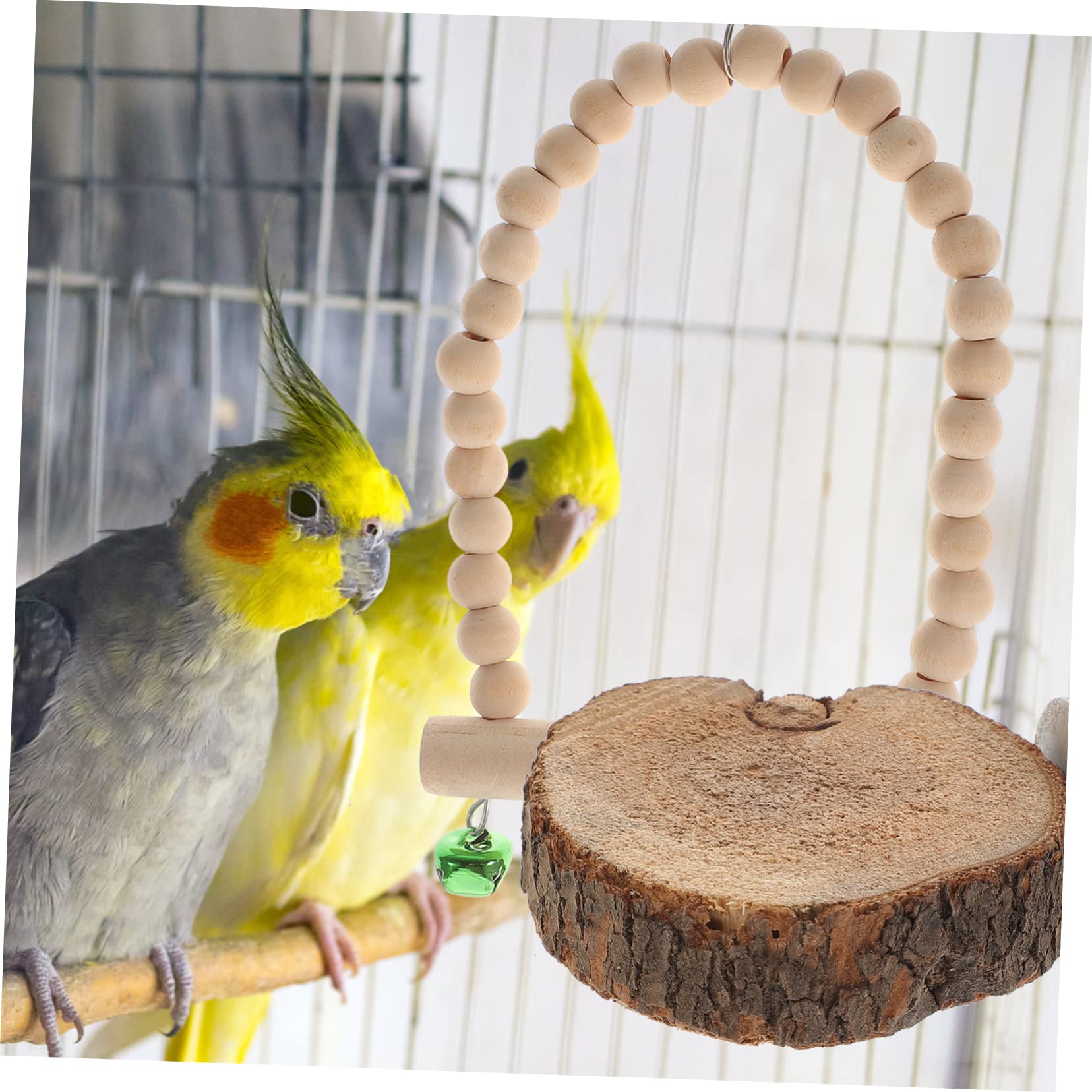 TOYANDONA 9pièces Jouets pour Oiseaux Jouets Élastiques pour Perroquets Cachette Noix De pour Cages à Oiseaux pour Perruches Et Calopsittes