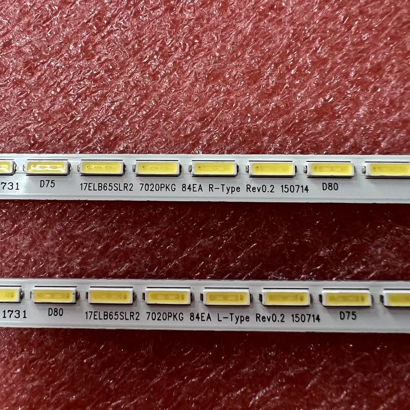 Bande de rétroéclairage LED Compatible Fit for Panasonic TX-65C320E LT-65VU83A P65UP0317A 65FME249B 65AO3USB 17ELB65SLR2 7020PKG 84EA RL Type(Kit 2pcs for 1 TV)