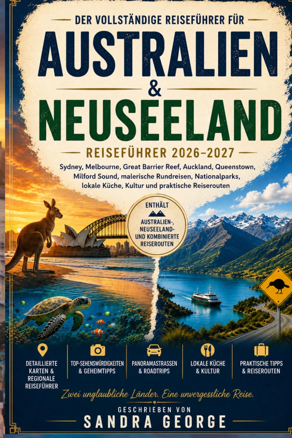Reiseführer Australien und Neuseeland (Vollfarbe): Sydney, Melbourne, Great Barrier Reef, Auckland, Queenstown, Milford Sound, Panoramastraßen, ... Küche, Kultur und praktische Reisepläne