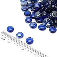 Vista 3 de Skyflame Cuentas de vidrio de fuego de 10 libras para chimenea de fuego, tamaño de 1/2 pulgada, gotas de fibra de vidrio mezcladas decorativas