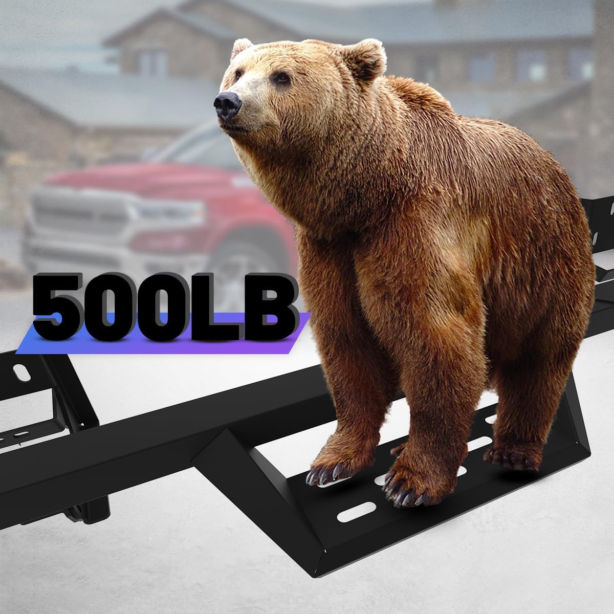 WOLFSTORM Running Boards Fit for 2009-2018 Dodge Ram 1500 Crew Cab & 2019-2024-Ram 1500 Classic, Heavy Duty Steel Rock Slider for 2010-2026-Ram 2500/3500 4 Door Side Step Nerf Bars Side Rails A Pair
