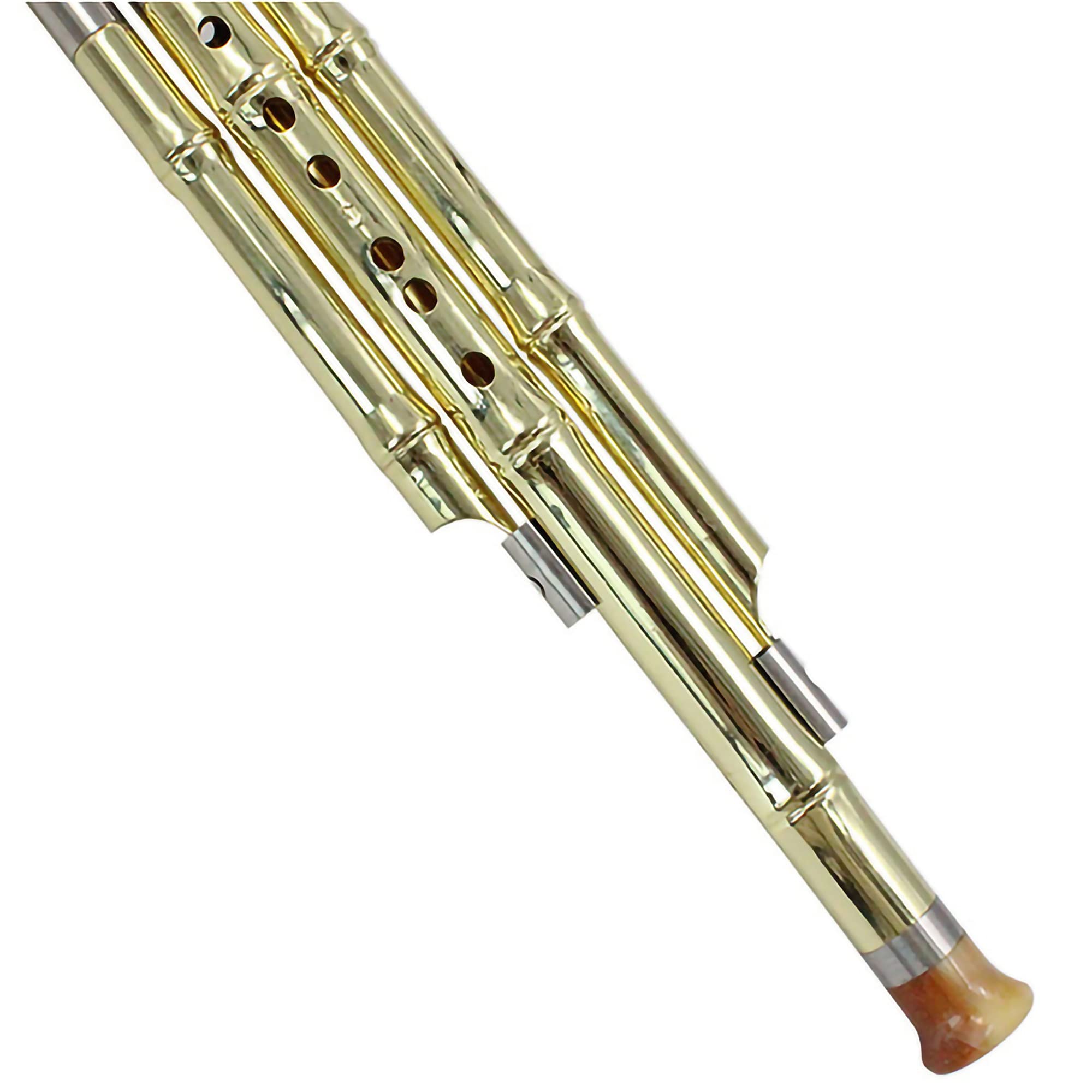 Hulusi Flauto C/Sib Chiave, Hulusi Cinese Ambientale, Cucurbita Staccabile, Strumento Tradizionale, for Principianti Amatori Musicali(Silver,C KEY)