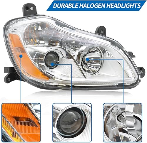Miniatura 3 de SUENOS Conjunto de faros delanteros para Kenworth T680 2013-2021, par de faros delanteros LED para controlador izquierdo