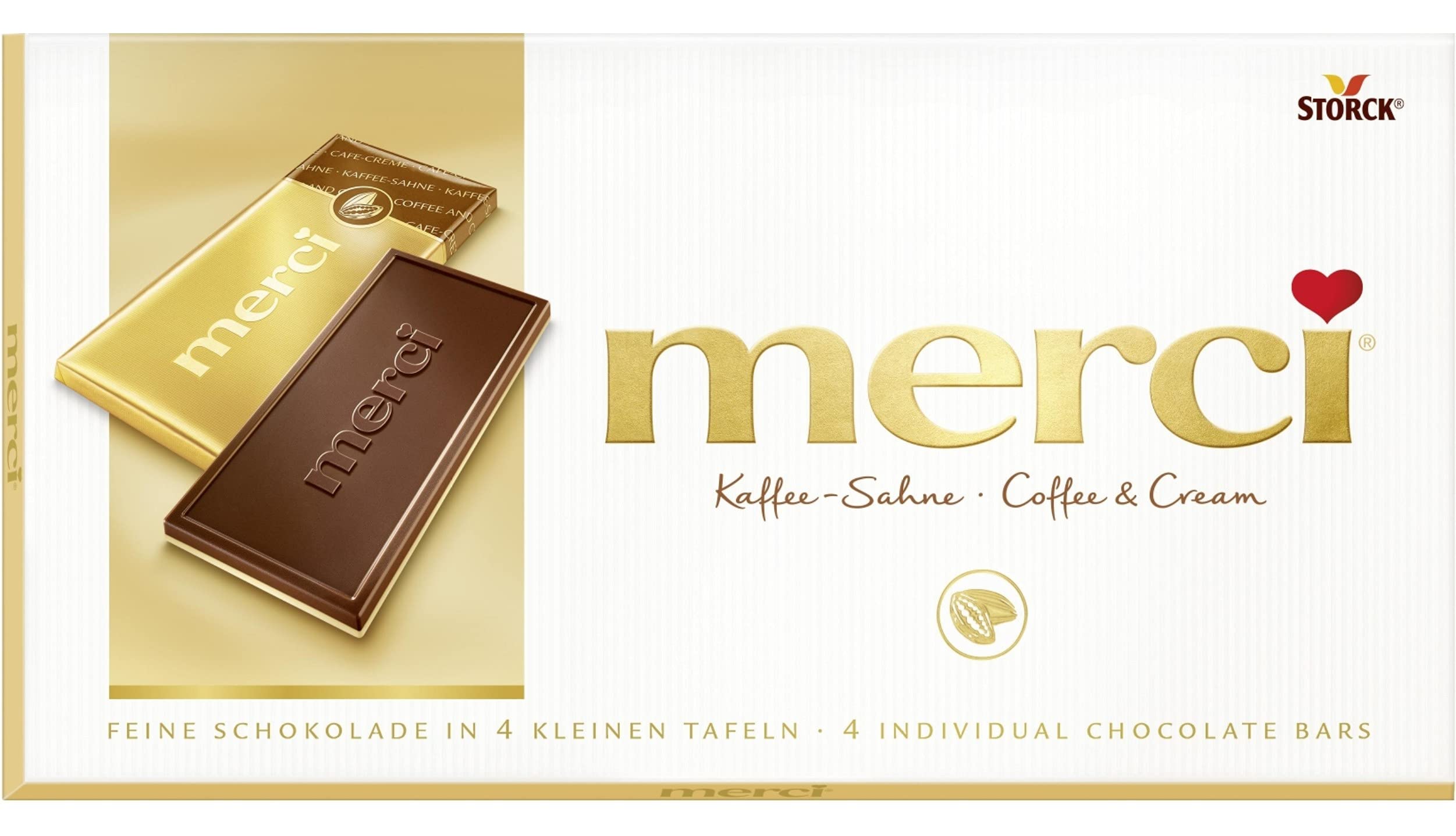 Buy Storck Merci KaffeeSahne (Coffee Cream) Chocolate Bar Imported