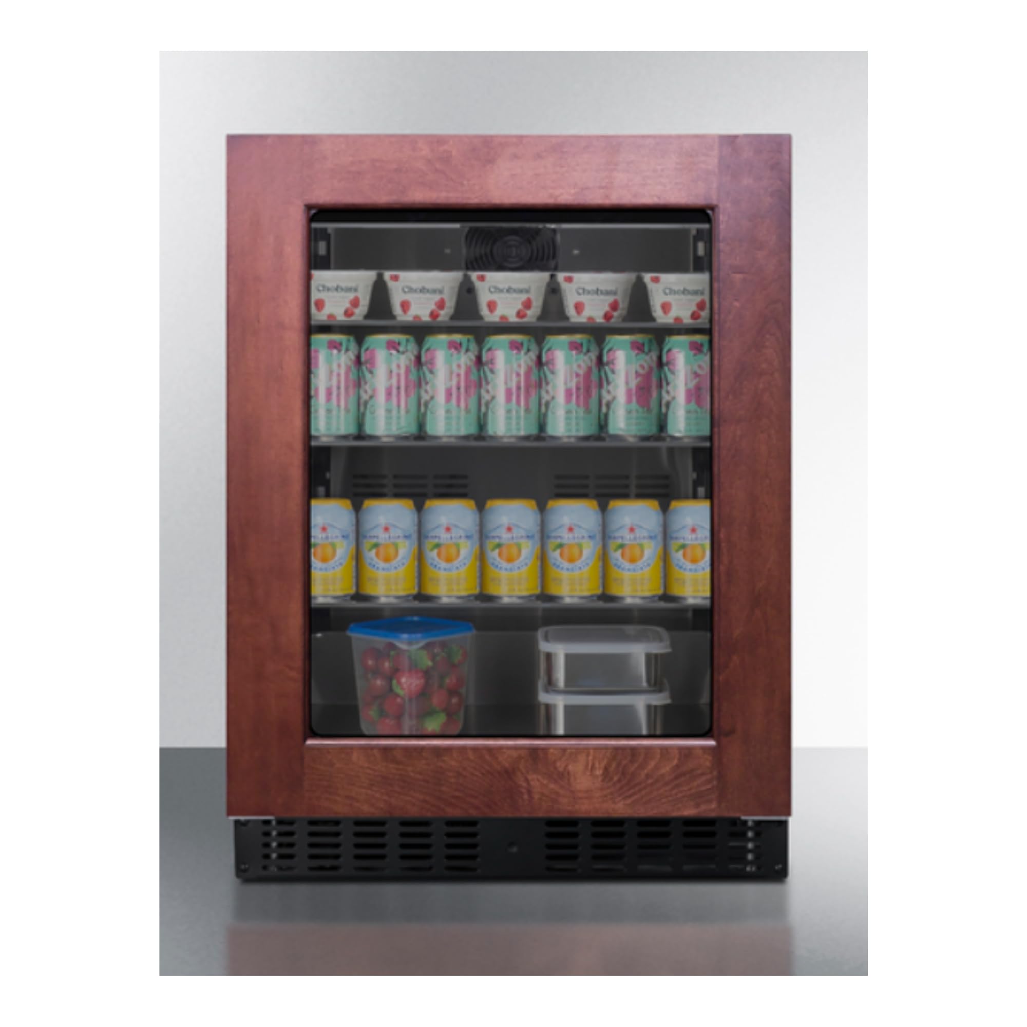 Summit ASDG2411PNRLHD 23.38 in. 3.25 cu. ft. Wide Built-in Beverage Center - Black