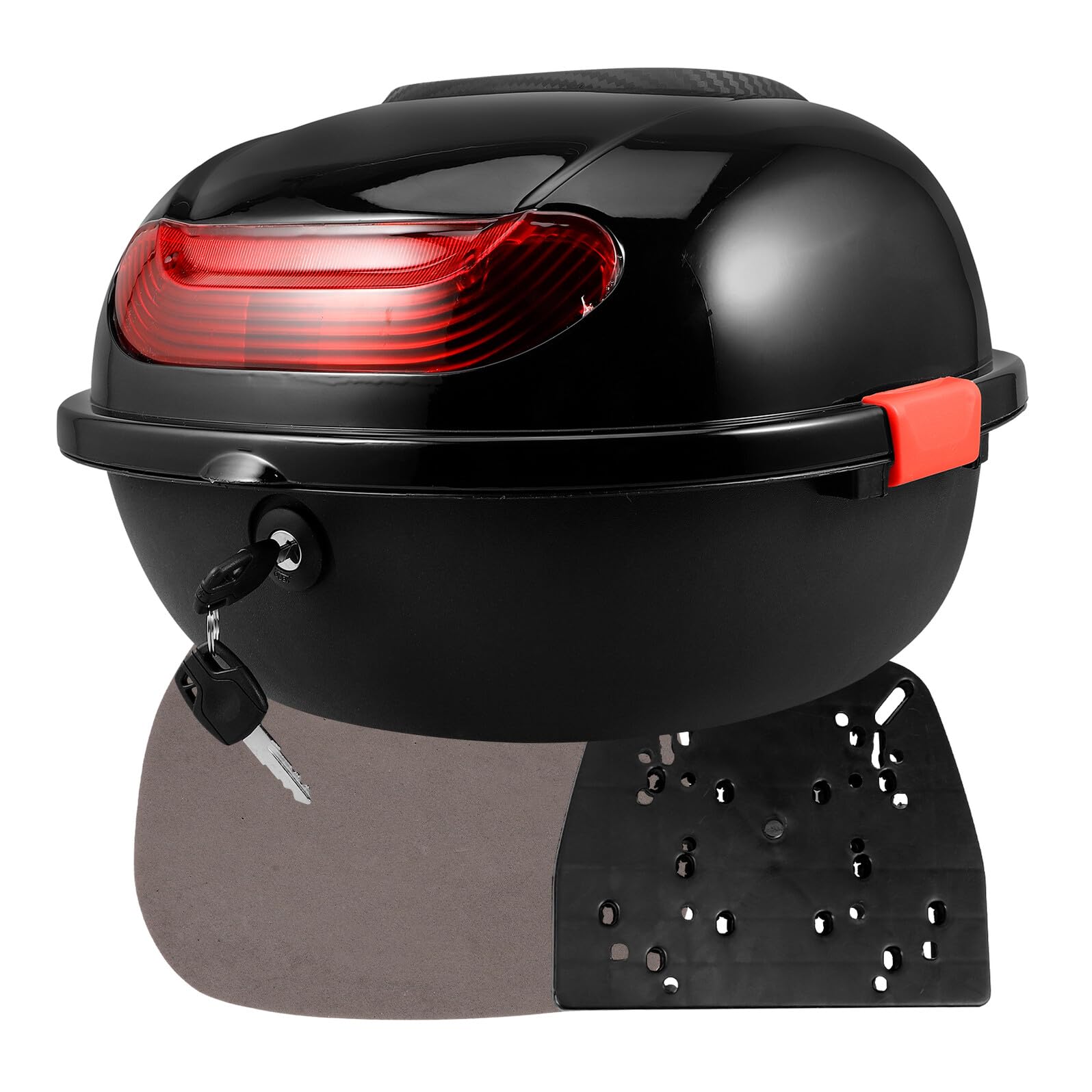 GANAZONO Baule Moto in Pp con Schienale, Top Case Sicuro con Ampio Spazio per Bagagli, Design Moderno e Stile Elegante per Motociclisti