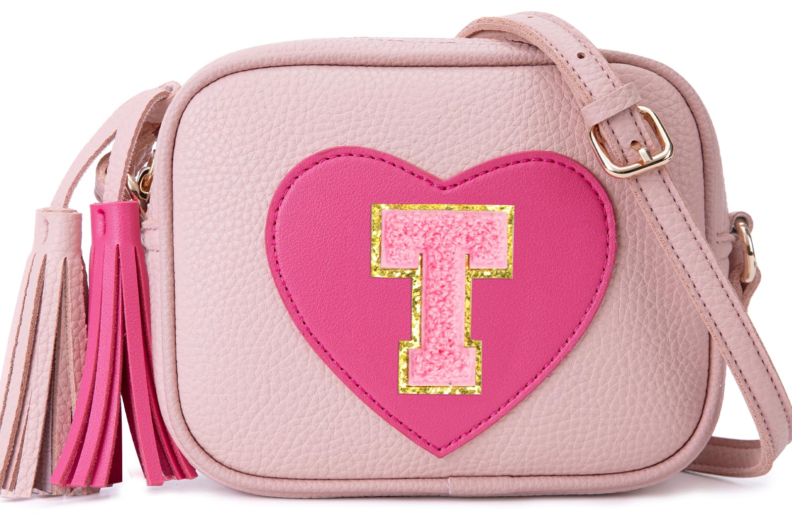 OYLOLA 3 4 5 6 7 8 Year Old Girl Birthday Gifts Initial Toddler Girl Purse Kids Purse Toddler Girls Gift Heart Purse