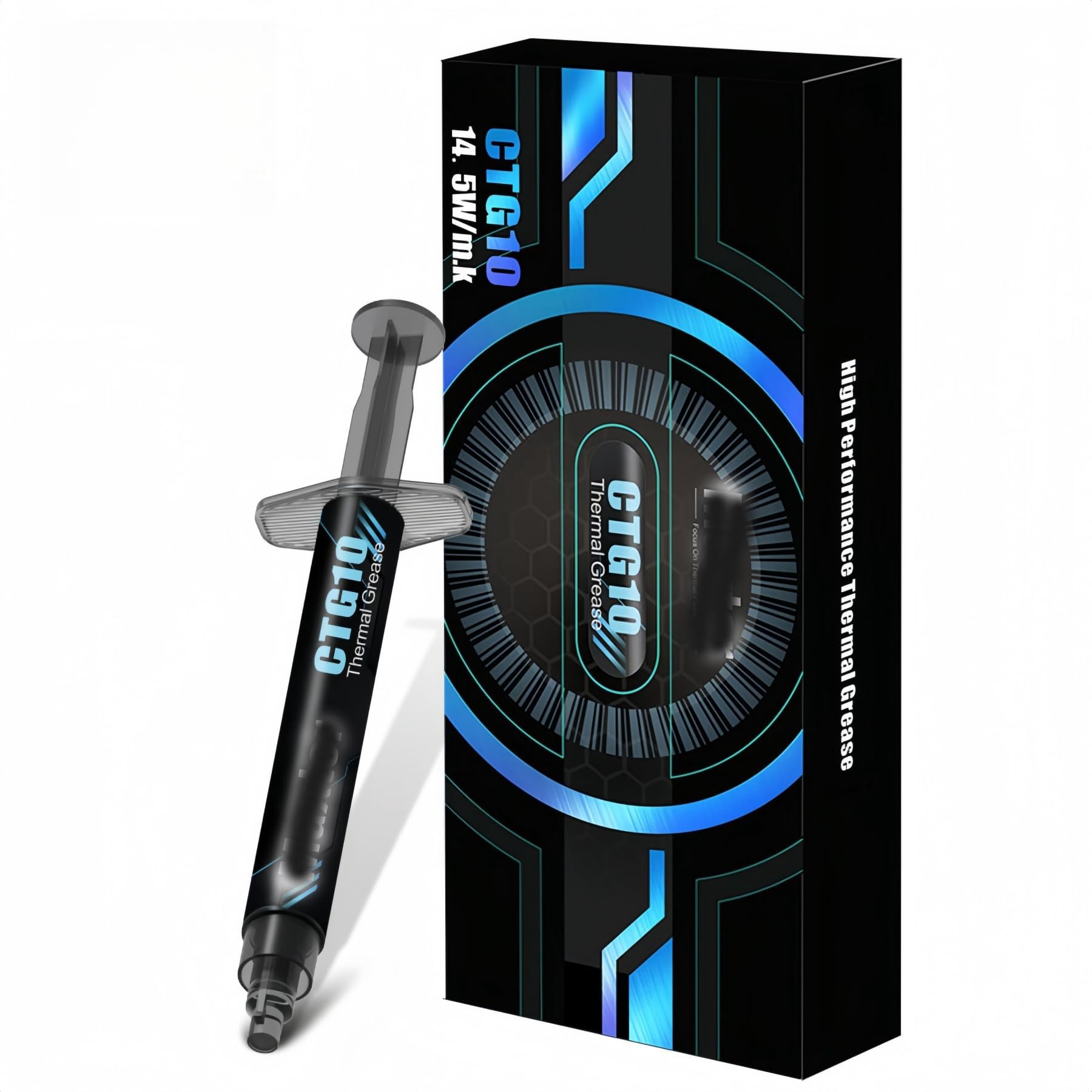 CTG10 Thermal Paste 14.5W/m.k 2g, Ultimate Thermal Solution for Maximum Cooling Efficiency, CPUs, Consoles, Graphics Cards, Laptops, Non-Capacitive, Durable