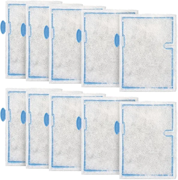 Small Aquarium Filter Cartridges Compatible with Aqueon Filter, Carbon Fish Tank Filters for Aqueon QuietFlow E Internal Power Filter 10 and 1/2.5/5 Gallon Minibow Aquarium Filters -Small (8 Pack)