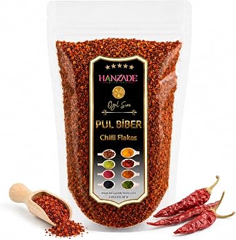 Hanzade Bitkisel Pul Biber İnce Orta Acılı 1 Kg