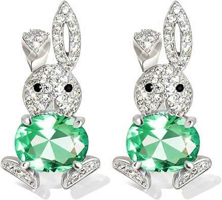 Easter Basket Essentials Stuffers Easter Bunny Dangle Earrings Spring Rabbit Egg Stud Earrings Jewelry Dresses Outfit Accessories Gifts