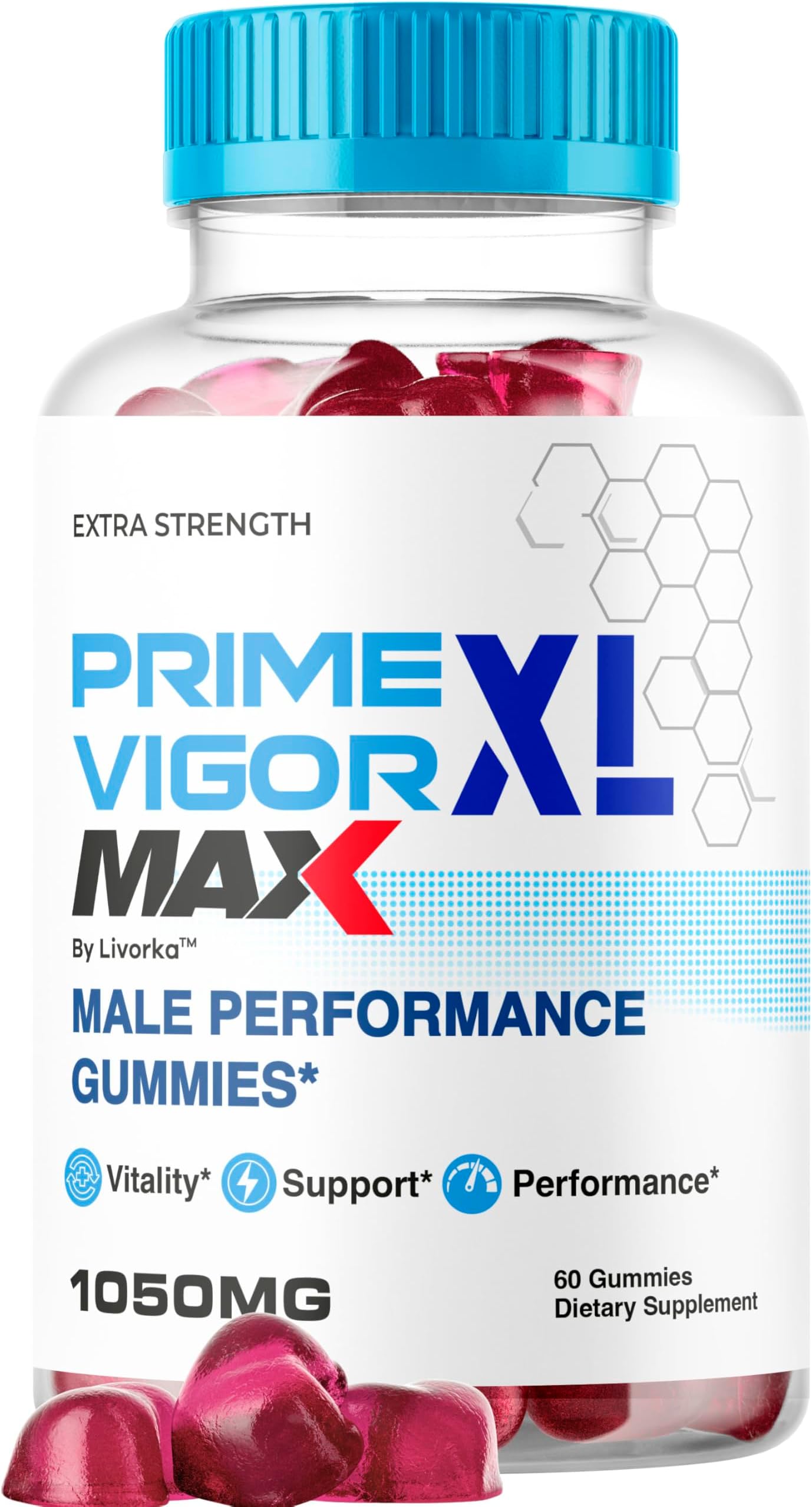 Prime Vigor XL Max - PrimeVigor XL Max Gummies for Men - Maximum Strength, Prime Vigorxl for Men, Primevigormax Advanced Formula Gummys, Primevigorgummies Supplement, 60 Gummies for 1 Month