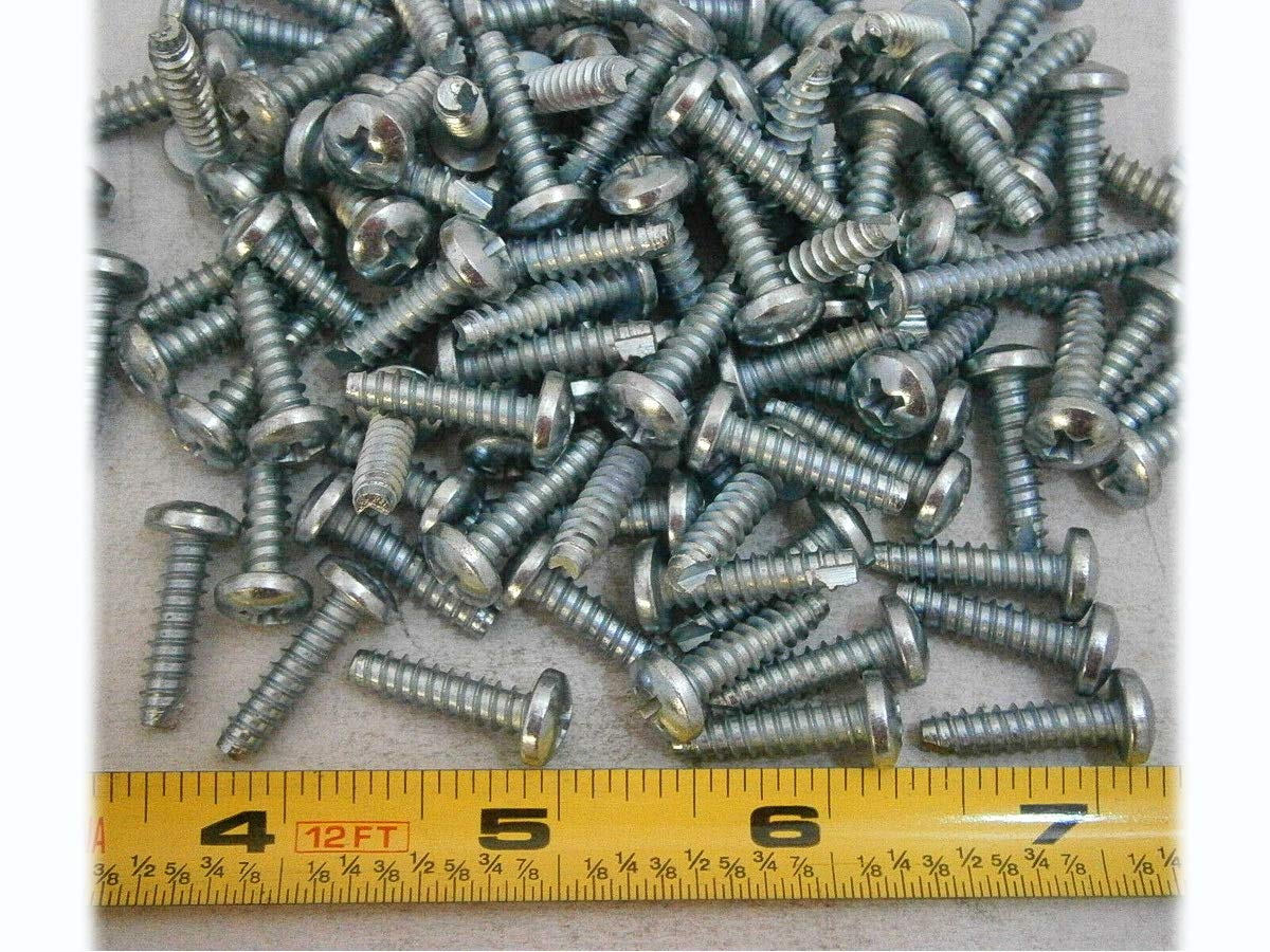 New Thread Cutting Screws #10 x 3/4" inch Phillips Pan Head Steel Zinc Pack of 100 #PL1914-A Warranity by Pr-Merchant