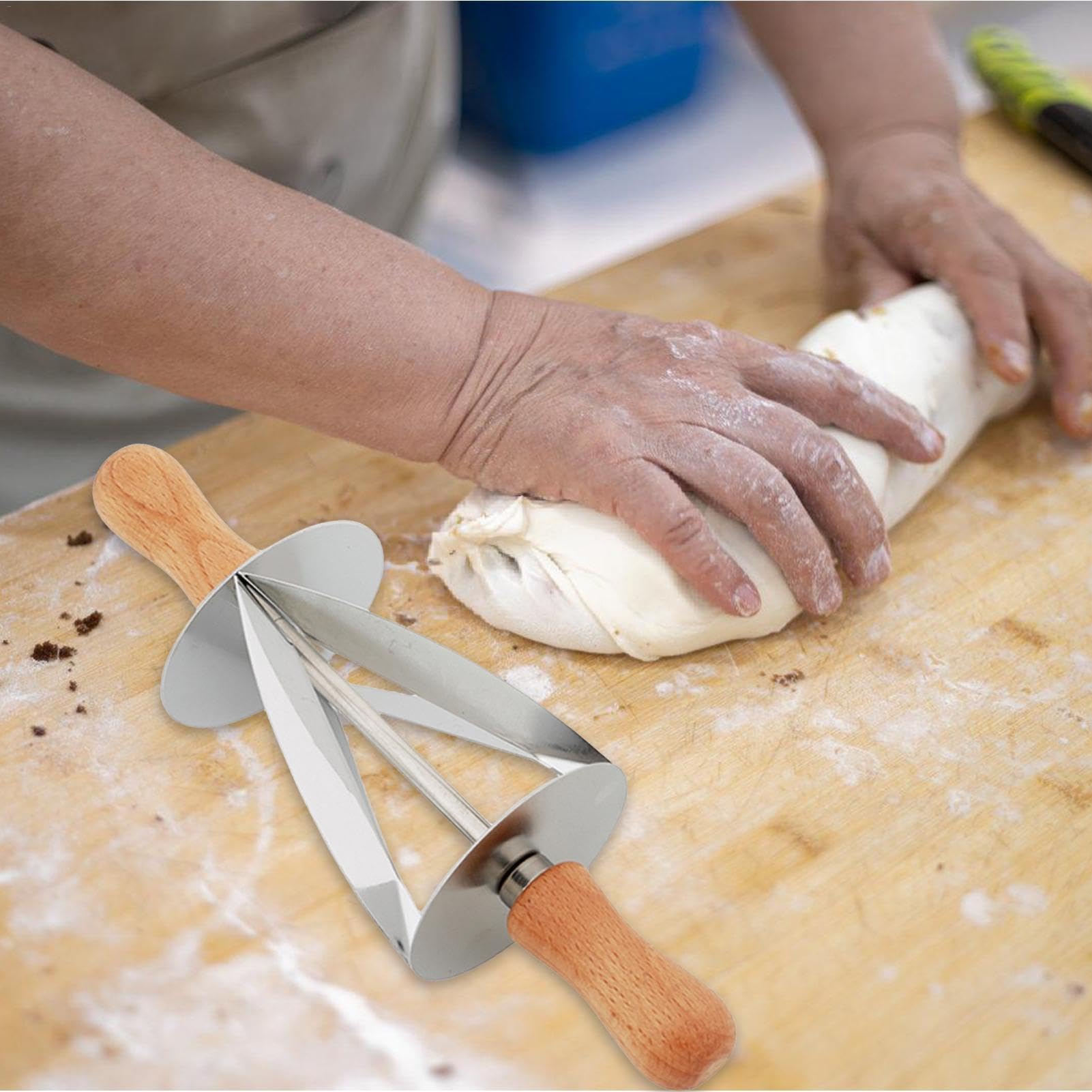 Roue Dentelée Pour Découpe De Pâte - En Acier Inoxydable, Pour Pizza, Raviolis, Biscuits - 2