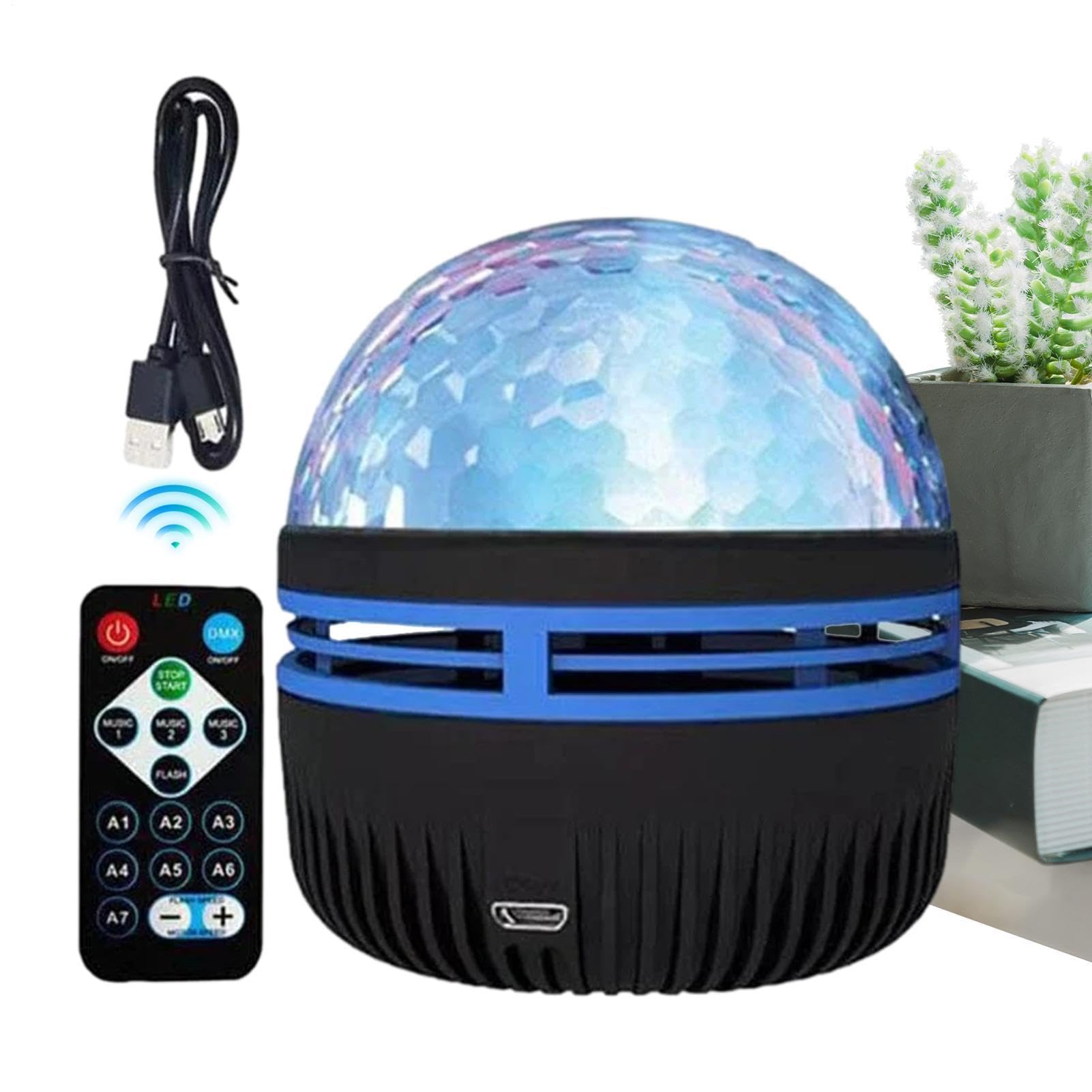Projektor gwiazd, zorza polarna, projektor LED z 14 efektami świetlnymi, ściemniany przez USB, pilot zdalnego sterowania, lampka nocna, estetyczna dekoracja pokoju, na ściany sufitowe