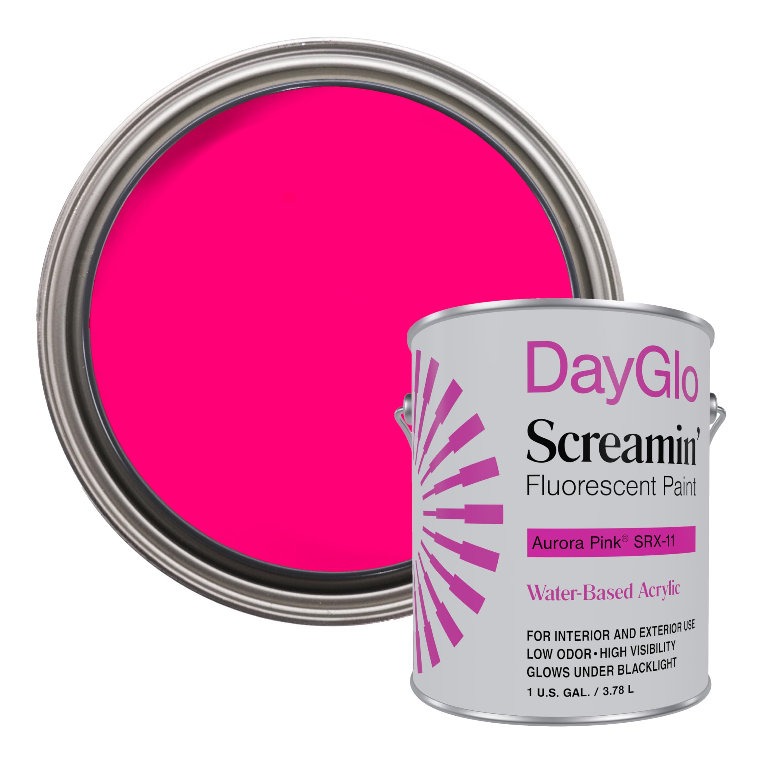 DayGlo Fluorescent Water-Based SRX Low Odor Latex Paint – Aurora