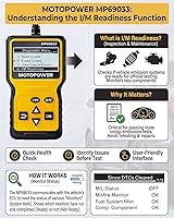 Vista 5 de MOTOPOWER MP69033 - Lector de código, OBD2, escáner, para automóvil, fallo del motor, herramienta de diagnóstico, CAN, para todos los coches