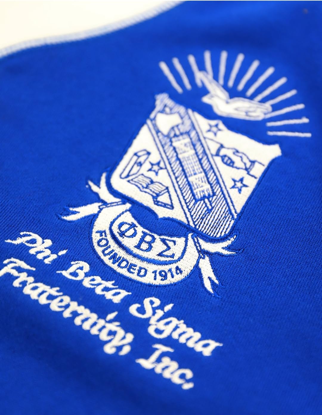 Big Boy Phi Beta/Β Sigma Divine 9 S6 Cardigan [Royal Blue] - ID#72007-146-51-0-0