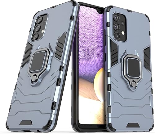 XueXiang Phone Cover Compatible with Samsung Galaxy A32 4G Phone Case 360 Degree Rotation Ring Kickstand Smartphone Case Shockproof Phone Case