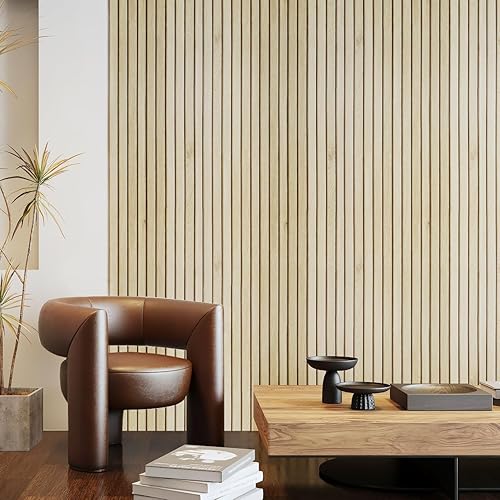 Miniatura 2 de LaCheery Papel tapiz extraíble de listones de madera, papel de contacto con aspecto de madera gris para gabinetes, impermeable, 15.8 x 276 pulgadas,