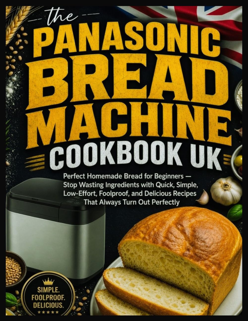 Panasonic Bread Machine Cookbook UK: Perfect Homemade Bread for Beginners — Stop Wasting Ingredients with Quick, Simple, Low-Effort, Foolproof, and Delicious Recipes That Always Turn Out Perfectly