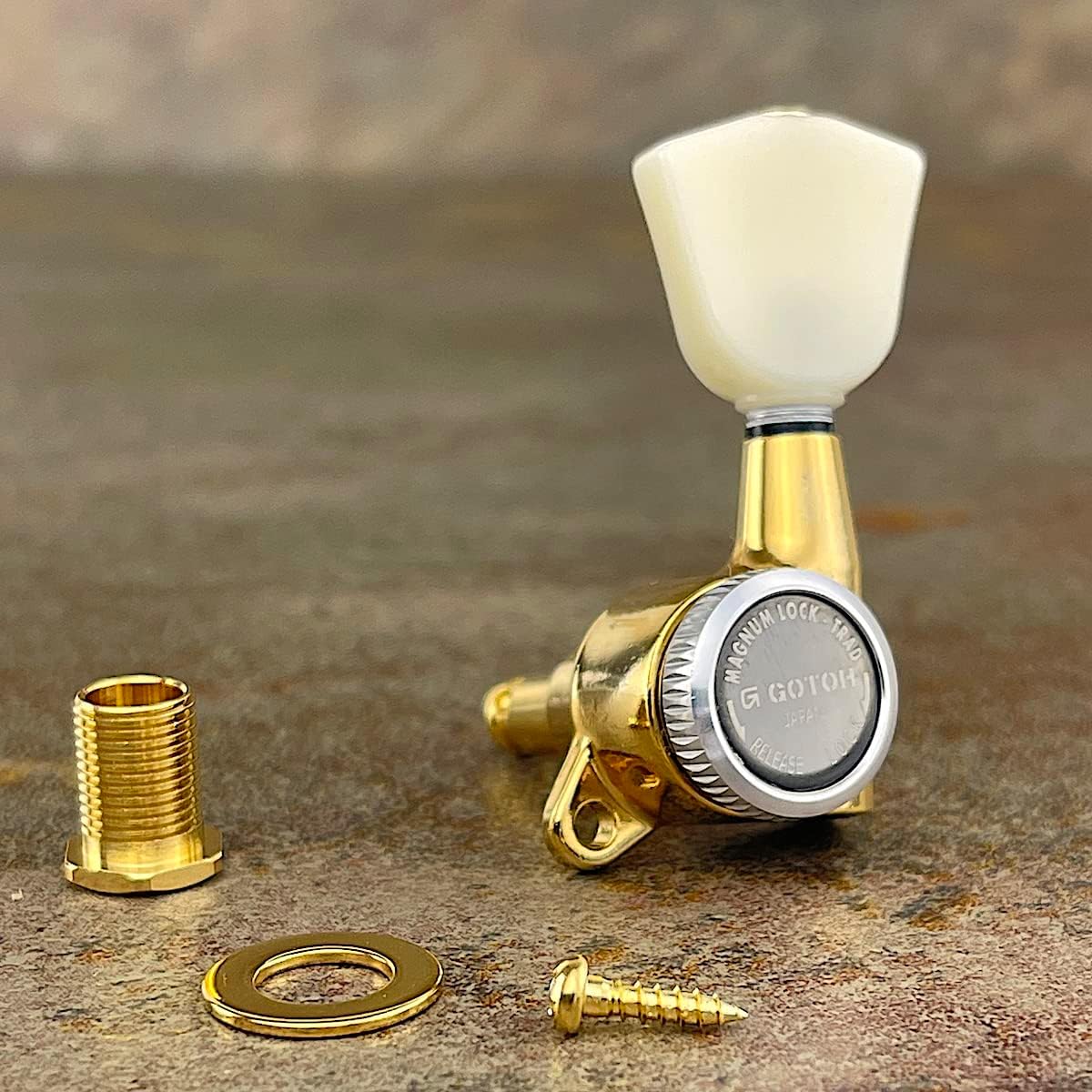 Gotoh Locking Machine Heads 3 per side - SG381 MG-T- P4N - Magnum Lock Trad Gold