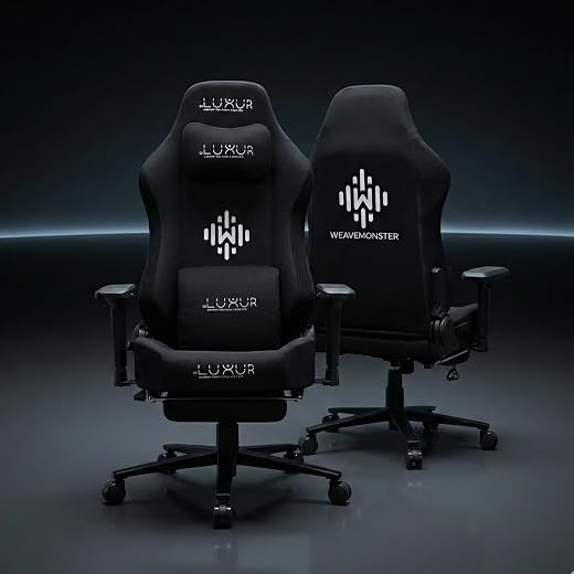 Dr Luxur® 2026 Edition Weavemonster Ergonomic Gaming Chair | Chair For Office Work | Honeycombed Fabric | Magnetic Neck Pi...