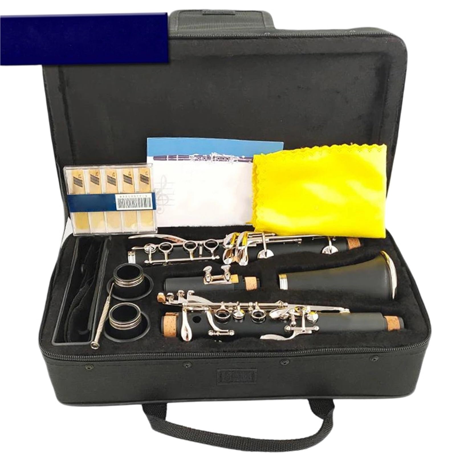 Clarinete 17 Teclas Bb Cuerpo ABS Material De Superficie Niquelado