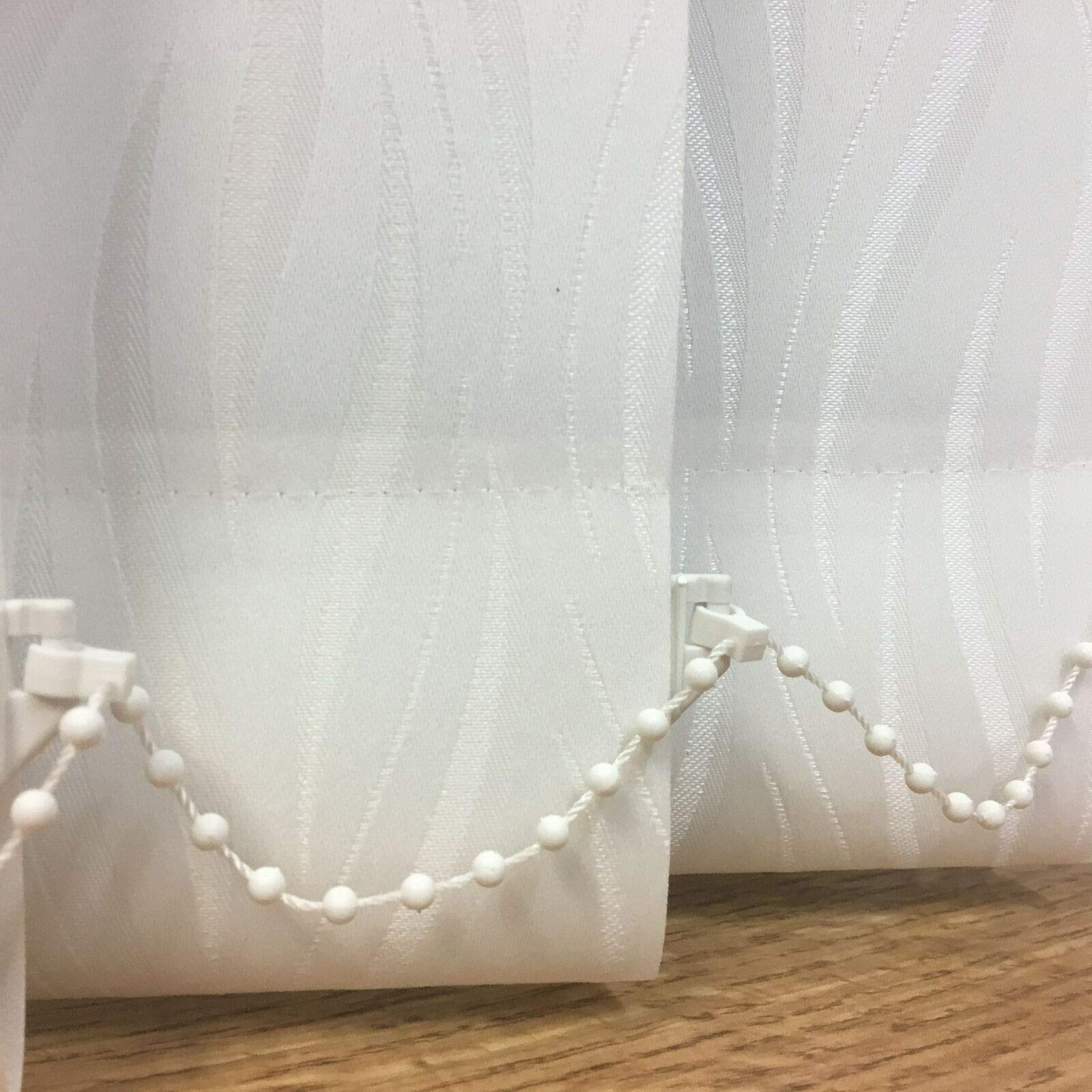 Vertical Blind White Bottom Stabilising Chain For 89mm (3.5") Width Slats (20m)