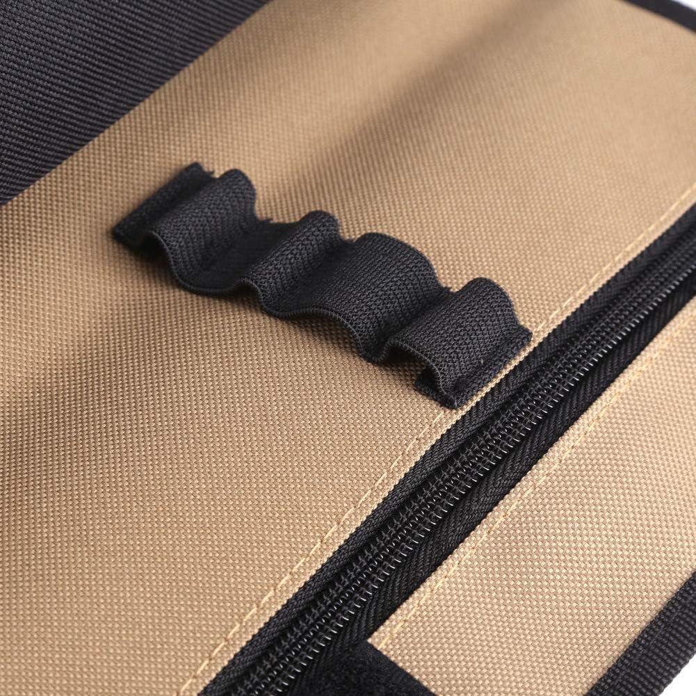 Multi-Function Tool Bag,36 * 25cm Durable Waterproof Electrician Roll Up Hardware Tools Storage Bag