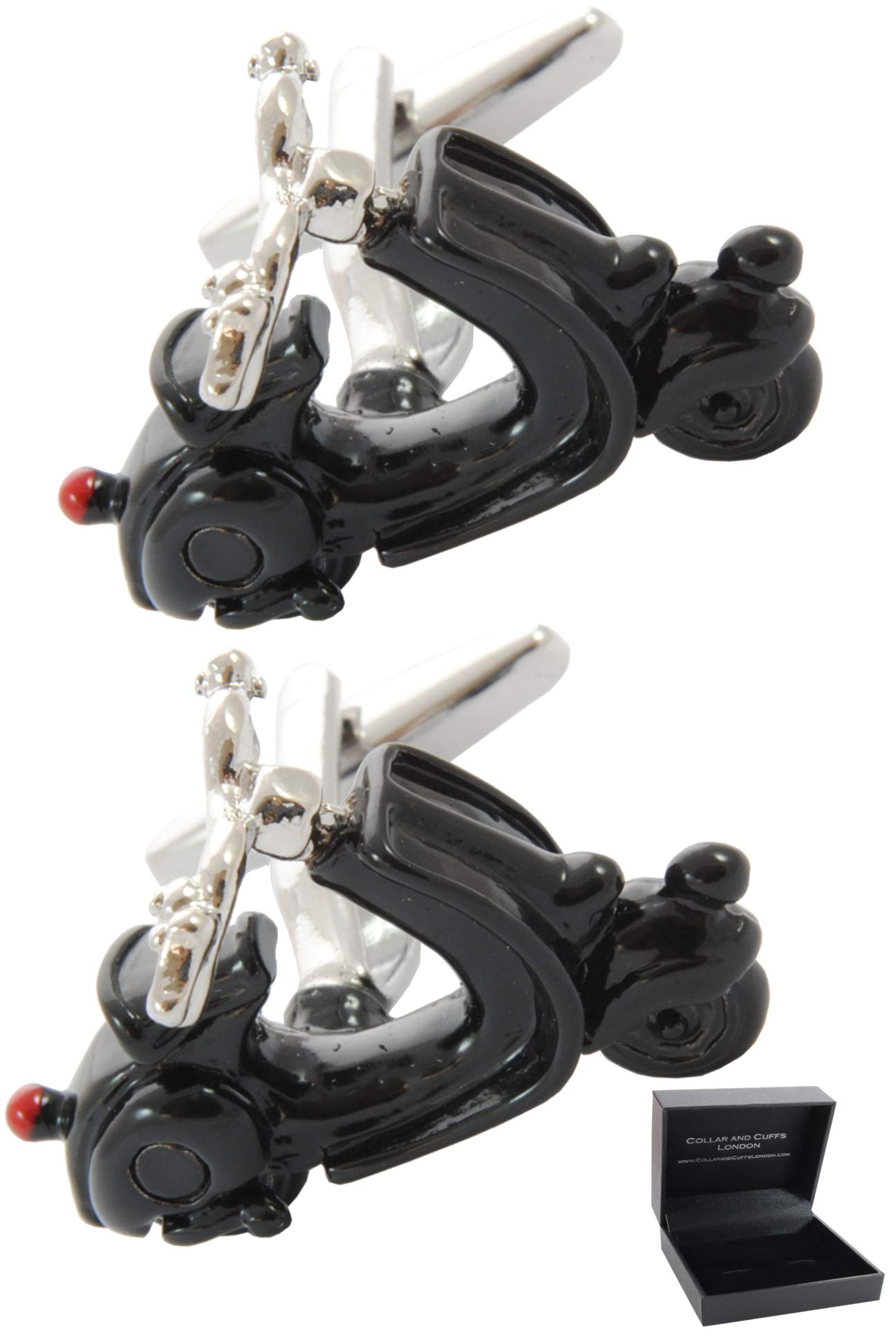 Collar And Cuffs London - Luxury Cufflinks for Men with Presentation Gift Box - Solid Brass - Cars And Motorbikes - Automotive